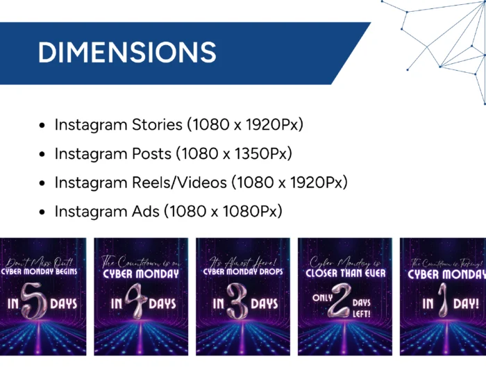 Cyber Monday Mega Bundle – 125 Customizable Canva Templates for Promotions - Image 4