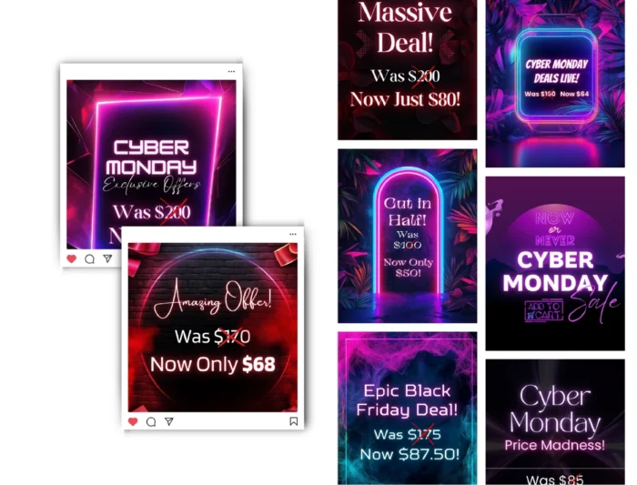 Black Friday & Cyber Monday Mega Bundle: Ready-to-Use Templates to Boost Your Sales! | Customizable Canva Templates - Image 6