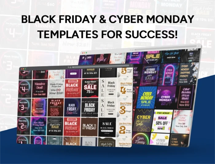 Black Friday & Cyber Monday Mega Bundle: Ready-to-Use Templates to Boost Your Sales! | Customizable Canva Templates - Image 7
