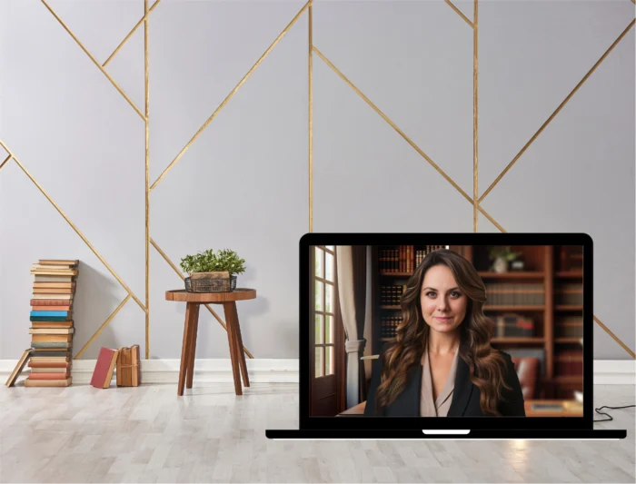 Professional Virtual Lawyer Library Office Backgrounds for Legal Meetings | Attorney Virtual Background | Legal Meeting Zoom Background - Image 7