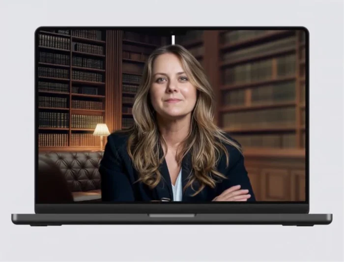 Lawyer Library Backgrounds | Virtual Law Library Background | Blurred Virtual Background for Legal Professionals - Image 7