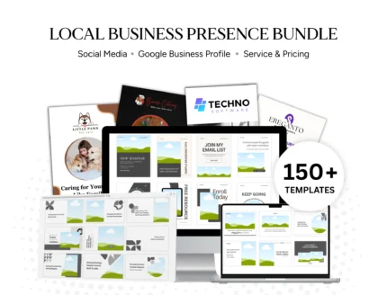 Local Business Branding Bundle | Canva Templates for Google Business Profile, Instagram & Services | GBP Cover Images, Social Media Kit, Service & Pricing Guide | Local Marketing Digital Download