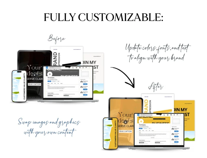 Faceless Social Media Bundle | Canva Templates for Faceless Reels, Instagram Posts & Stories | Aesthetic Digital Marketing Kit - Image 5
