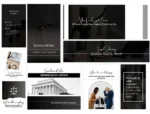 Lawyer & Law Firm Branding Bundle | Canva Templates for Attorneys & Legal Professionals | LinkedIn Kit, Facebook Covers, One Sheets, Instagram Posts & Stories | Premium Law Firm Marketing Kit - Image 3