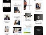 Lawyer & Law Firm Branding Bundle | Canva Templates for Attorneys & Legal Professionals | LinkedIn Kit, Facebook Covers, One Sheets, Instagram Posts & Stories | Premium Law Firm Marketing Kit - Image 2