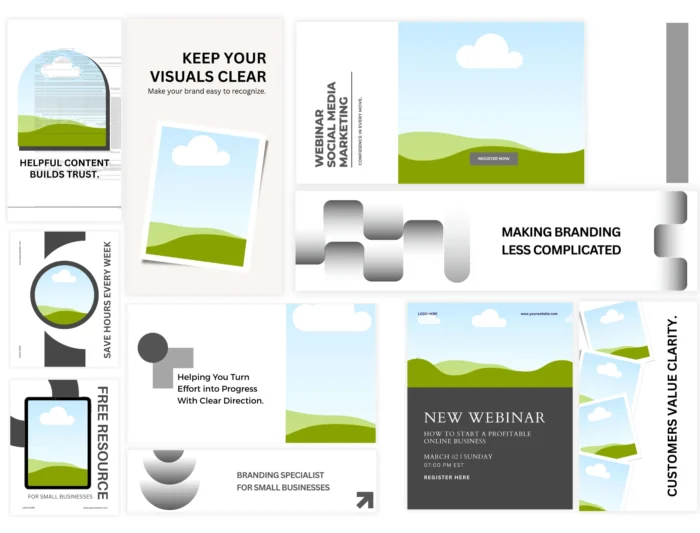 Faceless Social Media Bundle | Canva Templates for Faceless Reels, Instagram Posts & Stories | Aesthetic Digital Marketing Kit - Image 2