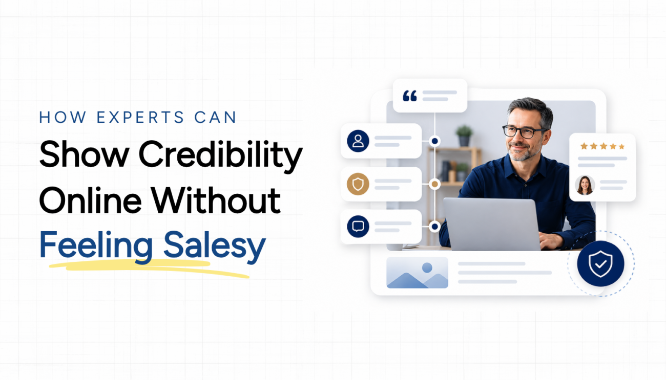 How Experts Can Show Credibility Online Without Feeling Salesy