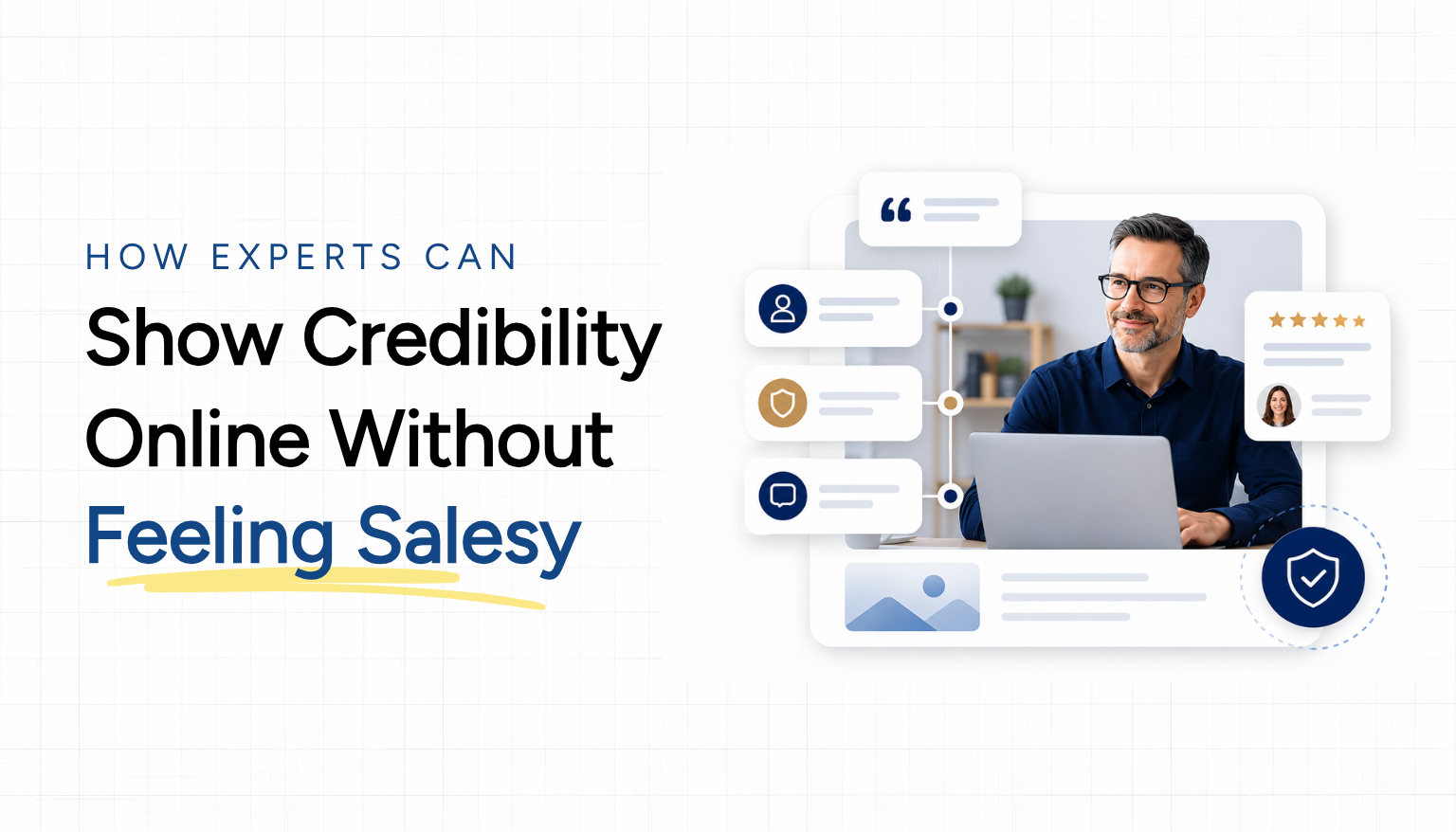How Experts Can Show Credibility Online Without Feeling Salesy